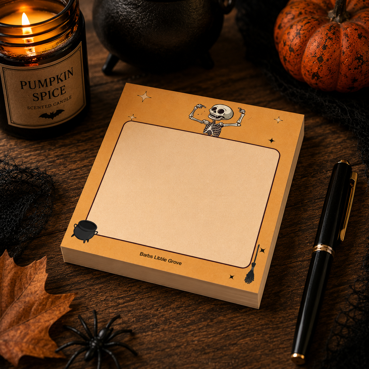 Skeleton Halloween Sticky Note