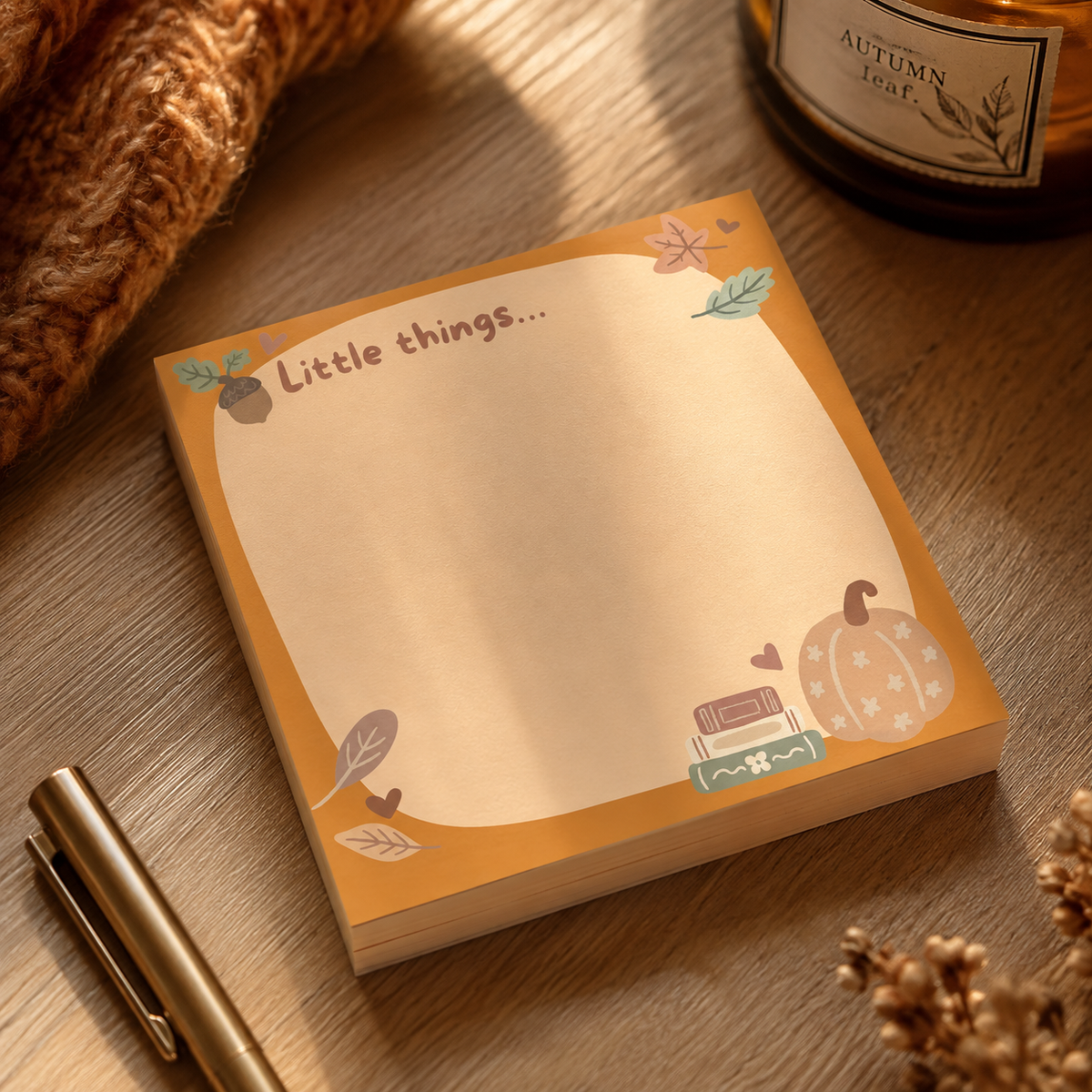 Fall Little Things Sticky Note