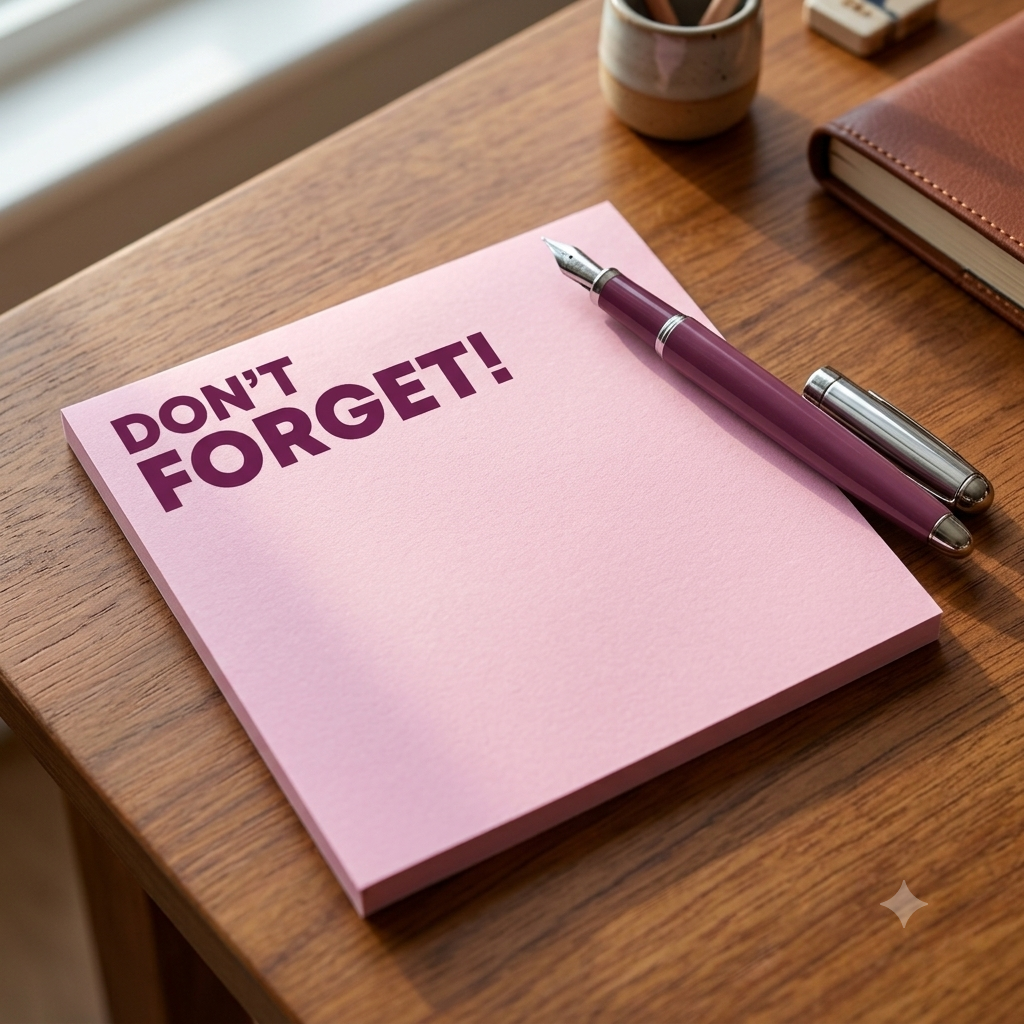 Don't Forget Sticky Note