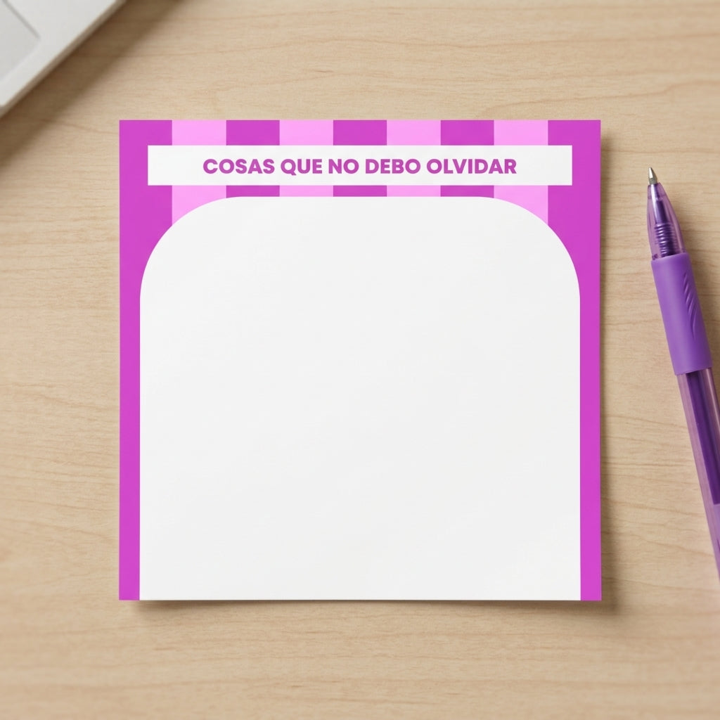 Cosas que no debo olvidar Sticky Note