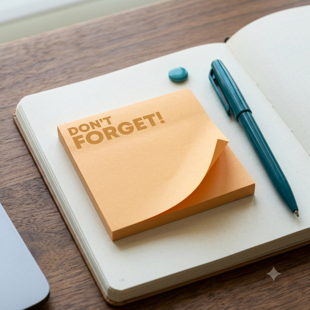 Don't Forget Sticky Note