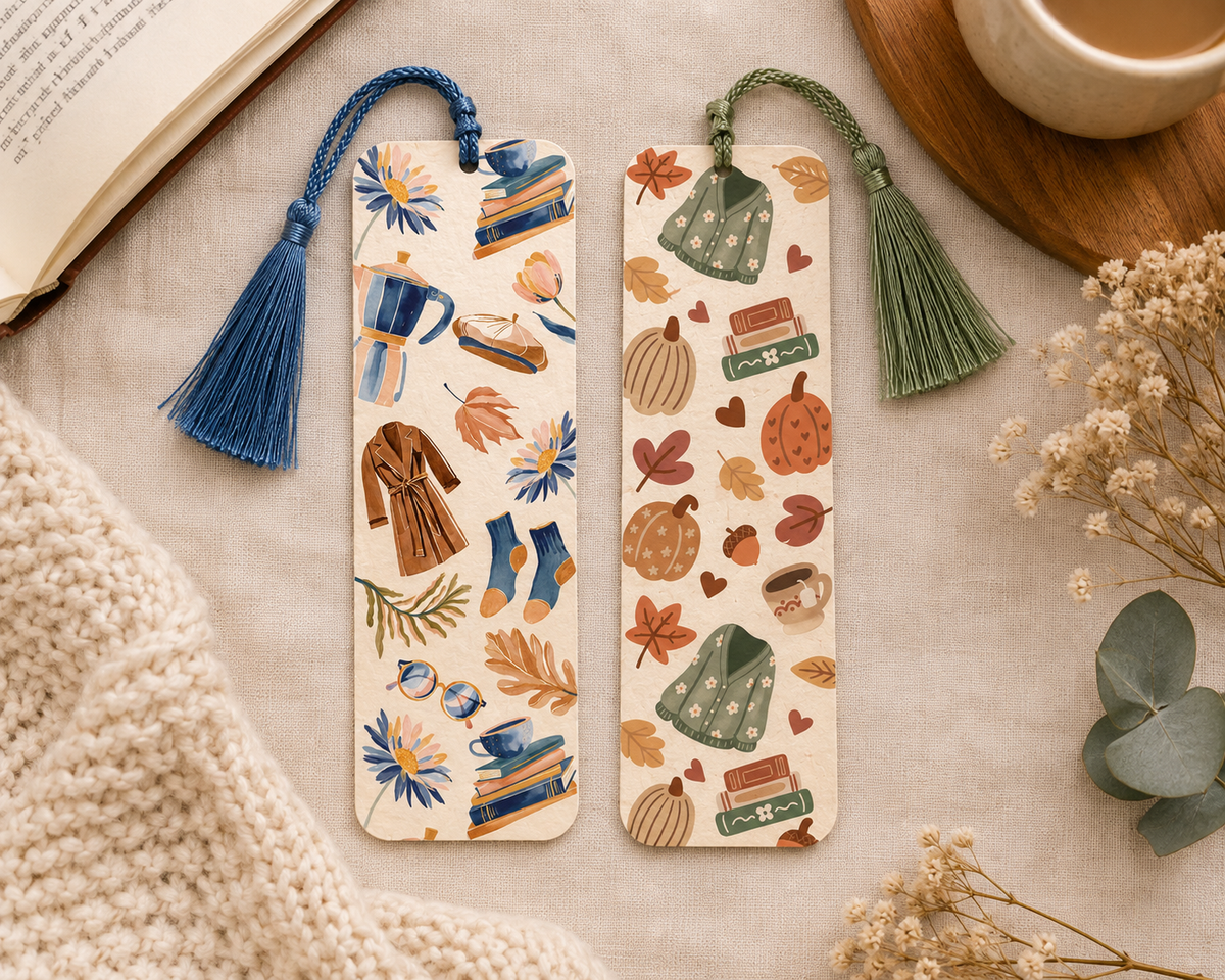 Cozy Fall Bookmarks